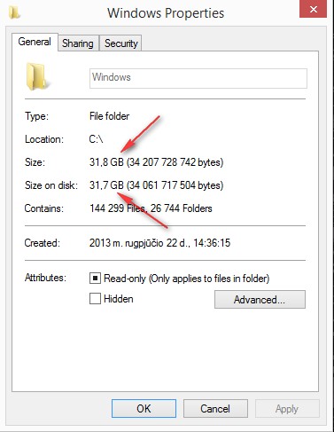 Size vs Size on Disk. Different numbers. Why?
